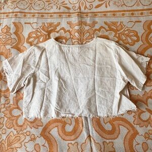 Linen Crop Tee from Bali
